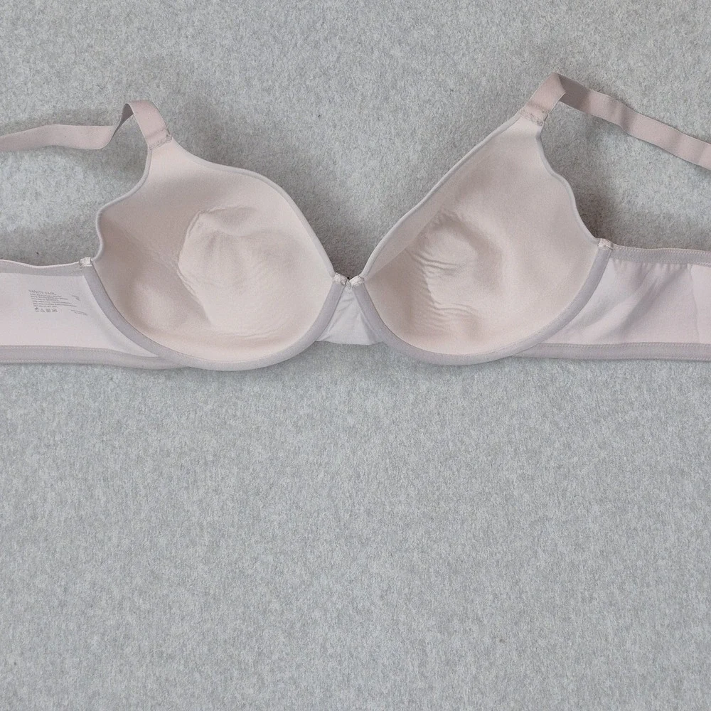 Vanity Fair Women Bra 44D Beige 76528 Radiant Underwired Lace Knit Strap